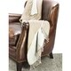 preview thumbnail 2 of 2, 100% Merino Wool Collection Natural and Linen Reversible Throws