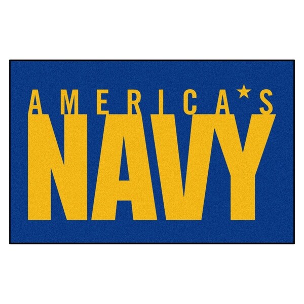 FANMATS U.S. Navy 19 in. x 30 in. Starter Mat Area Rug - 1'7" x 2'6"