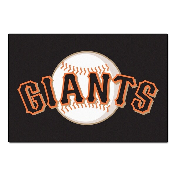 FANMATS MLB San Francisco Giants 19 in. x 30 in. Starter Mat Area Rug - 1'7" x 2'6"