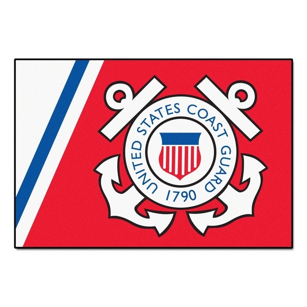 FANMATS U.S. Coast Guard 19 in. x 30 in. Starter Mat Area Rug - 1'7" x 2'6"