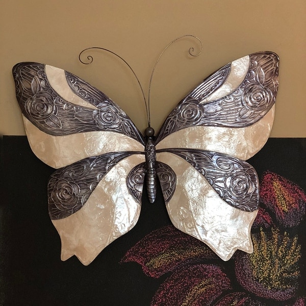 Handmade Pewter and Pearl Butterfly (Philippines)