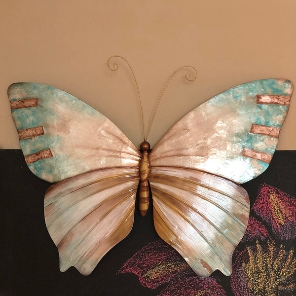 Handmade Pearl and Soft Aqua Butterfly (Philippines)