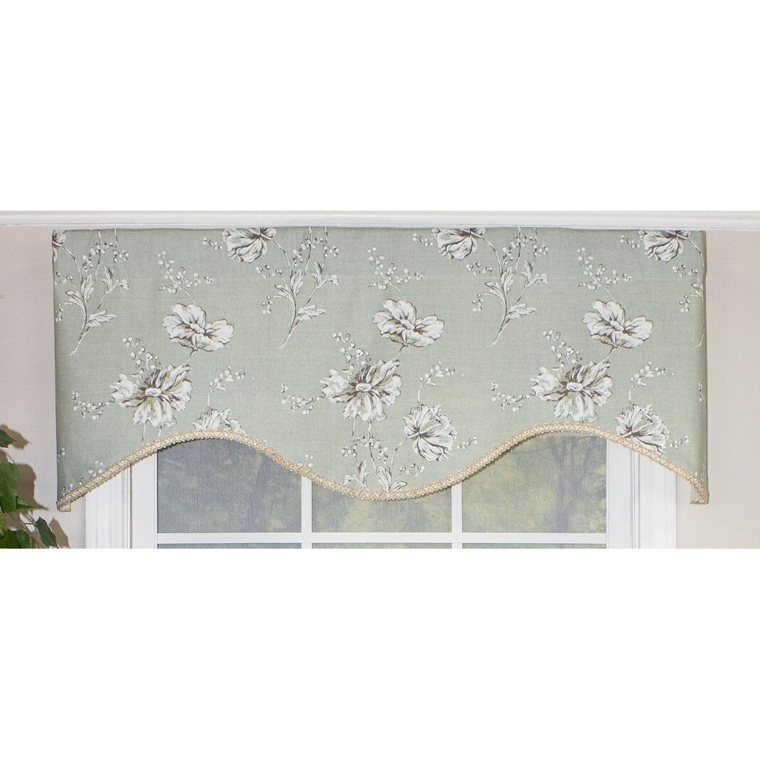 Shop Rlf Home Desert Flower Mist Cornice 50 Inch Window Valance