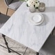 preview thumbnail 2 of 5, Carbon Loft Ivan Faux Marble Dining Table - white faux marble and black