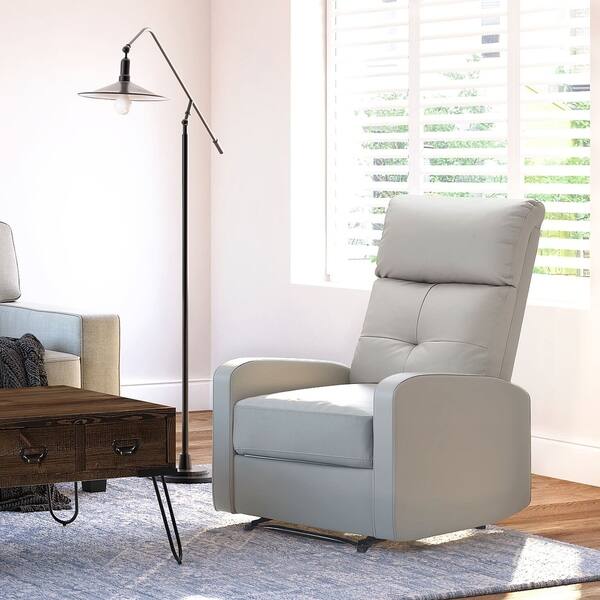 Shop Click Decor Henderson Leather Recliner Chair Free Shipping