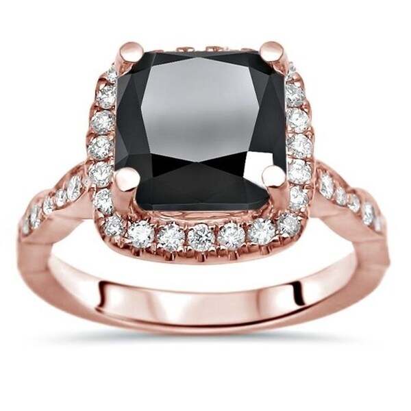 overstock rose gold engagement rings