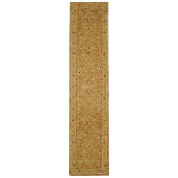 Safavieh Handmade Ancestry Tan/ Ivory Wool Runner (23 x 12