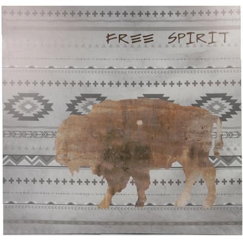 HiEnd Accents Bohemian Free Spirit Canvas - Grey - 24 x 24