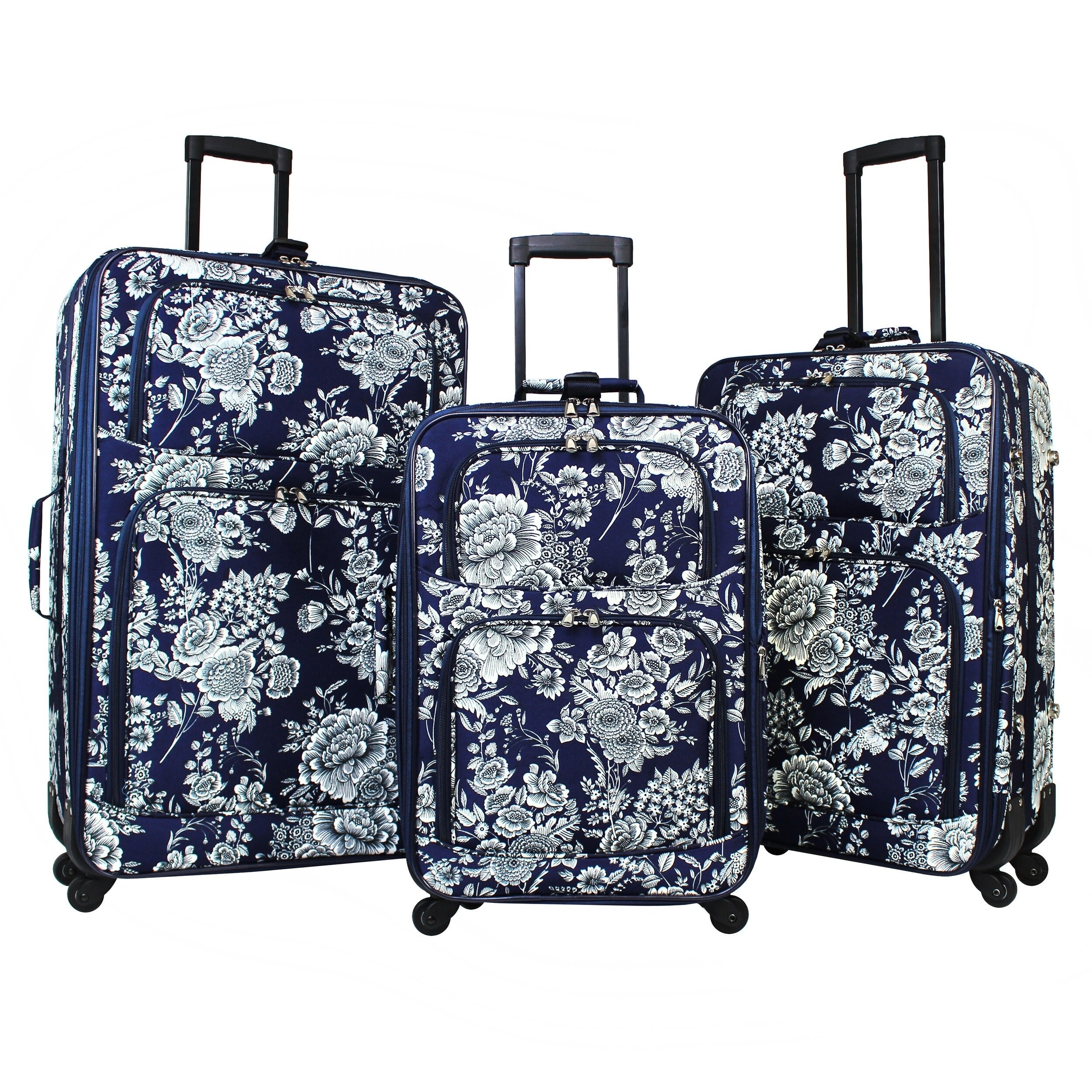 navy blue luggage sets