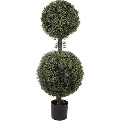 Regency 44" Artificial Boxwood Double Ball Topiary