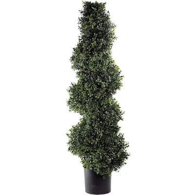 Regency 45" Artificial Deluxe Spiral Boxwood Topiary