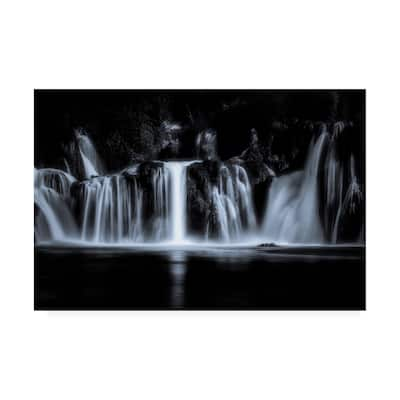 Marc Huybrighs 'White Water Fall' Canvas Art