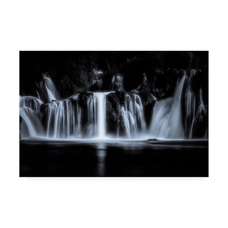 Marc Huybrighs 'White Water Fall' Canvas Art