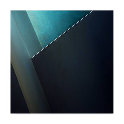Gilbert Claes 'Plane Teal' Canvas Art
