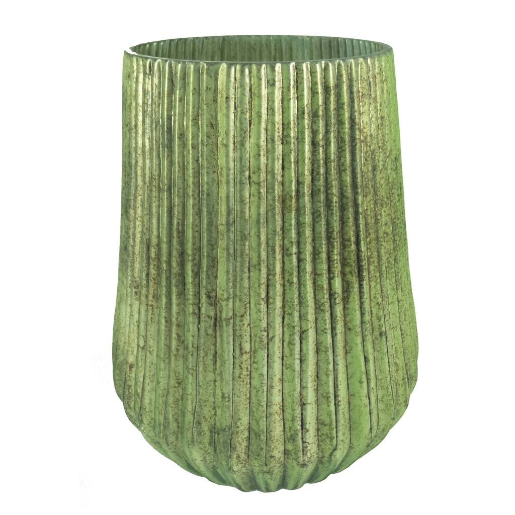 A&B Home 12-inch Papaya Green Wide Vase