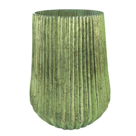 A&B Home 12-inch Papaya Green Wide Vase