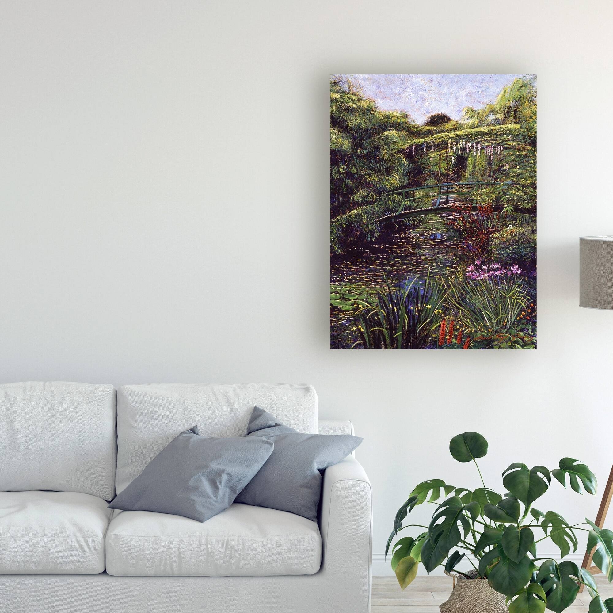 David Lloyd Glover 'The Artist'S Garden Giverny' Canvas Art - Bed Bath ...