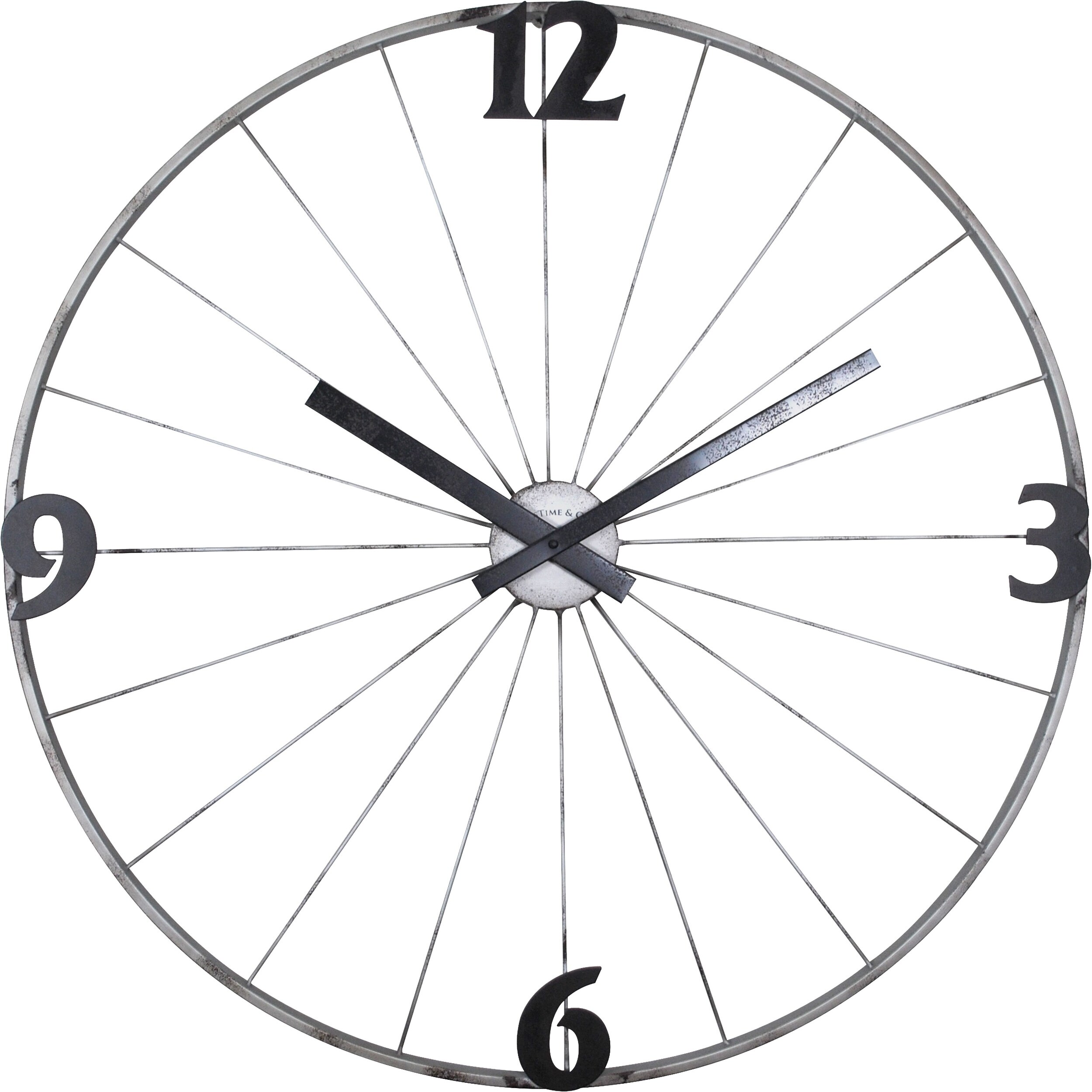 Bicycle Wheel Wall Clock FirsTime /& Co Iron 20