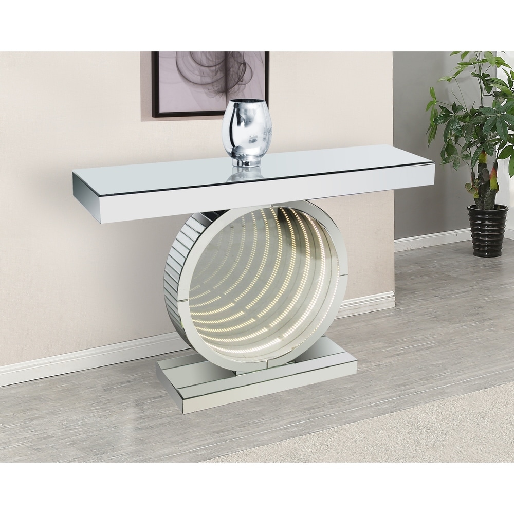 led console table