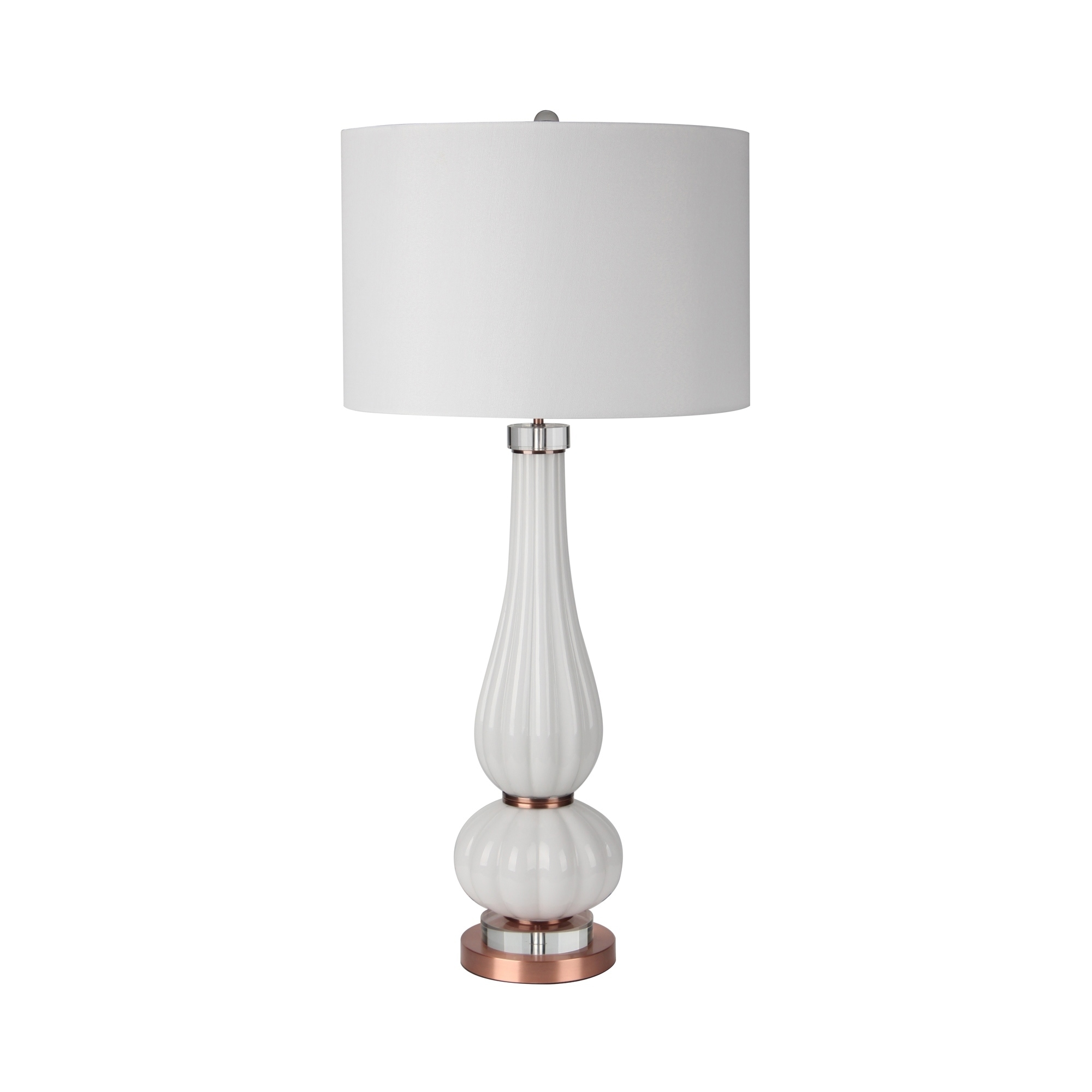 white double gourd table lamp