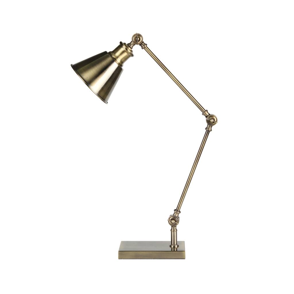 Metal Task Table Lamp, Gold, 22"