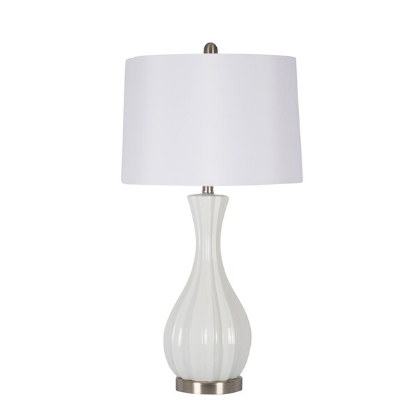 white table lamp stand