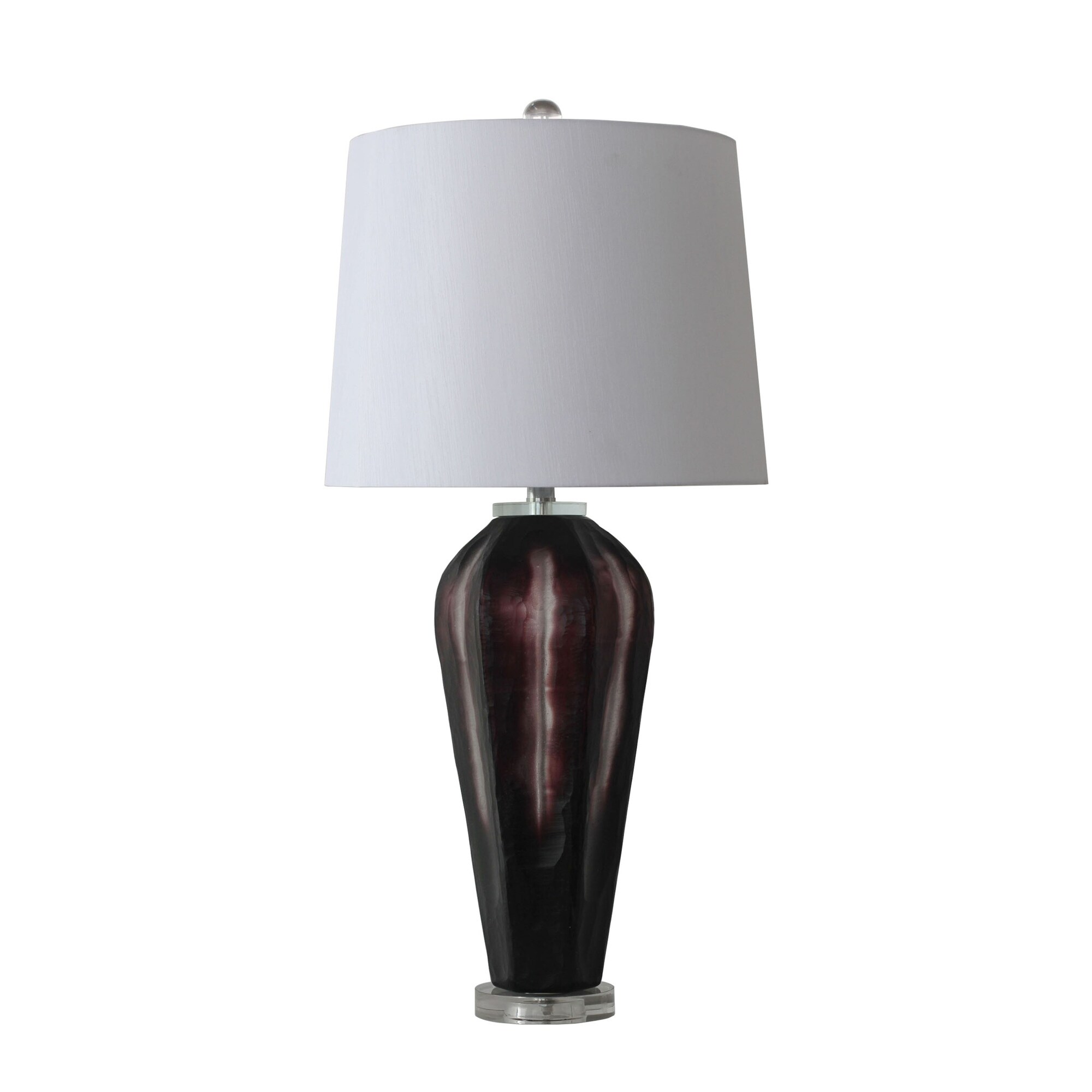 small brown table lamp