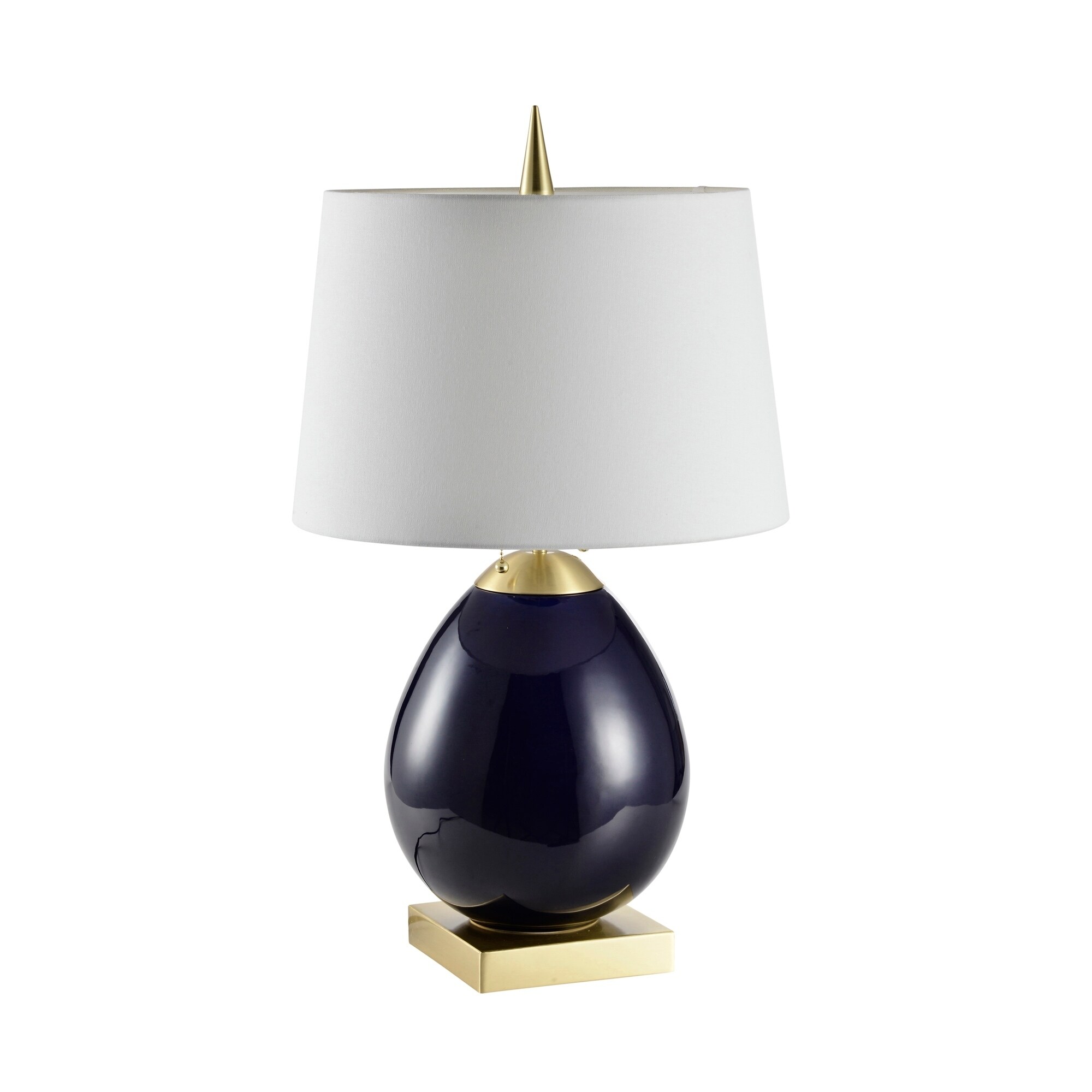 Shop Ceramic Ovoid Table Lamp Blue 30 On Sale Overstock