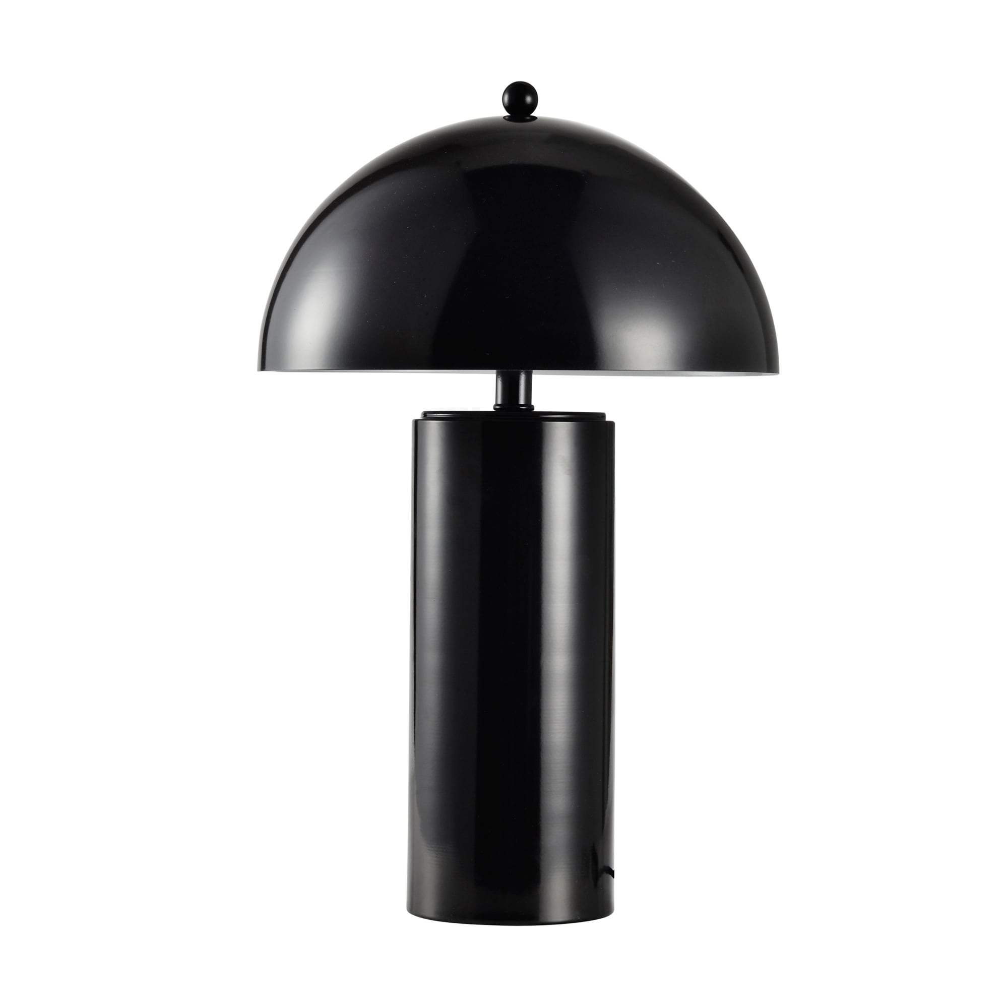 black dome table lamp