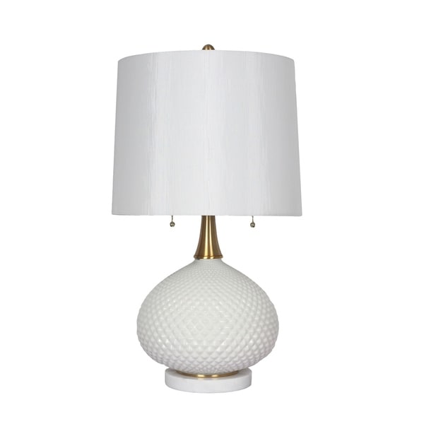 white round table lamp