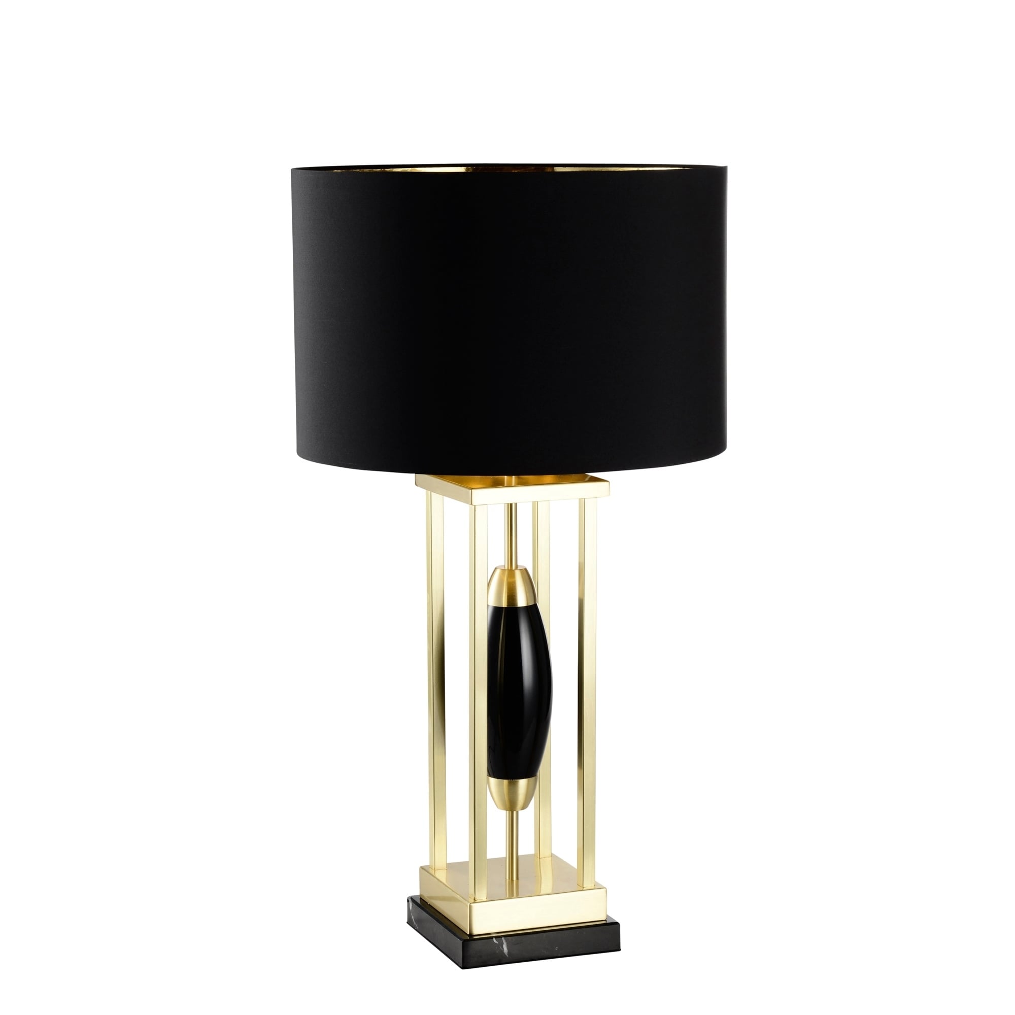 gold black table lamp