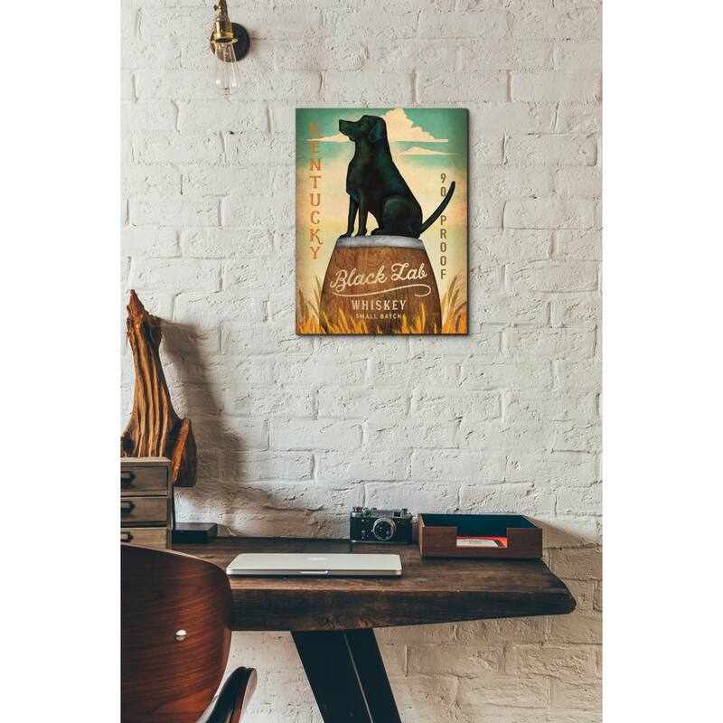 Epic Graffiti 'Black Lab Whiskey Kentucky Crop' by Ryan Fowler, Giclee Canvas Wall Art