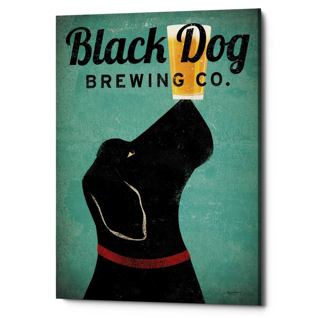 Epic Graffiti 'Black Dog Brewing Co v2' by Ryan Fowler, Giclee Canvas Wall Art