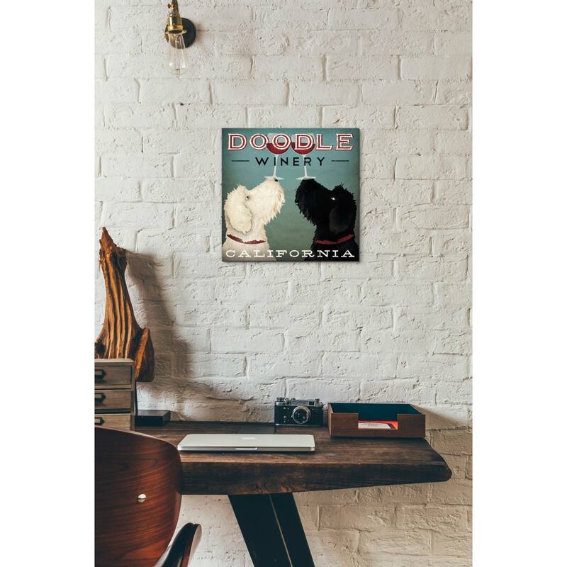 Epic Graffiti 'Doodle Wine' by Ryan Fowler, Giclee Canvas Wall Art