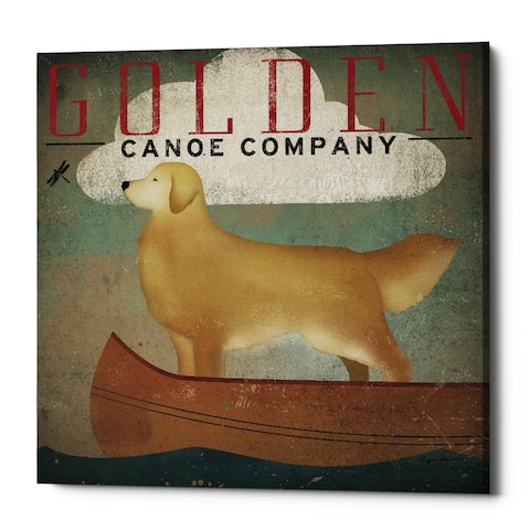 Epic Graffiti 'Golden Dog Canoe Co' by Ryan Fowler, Giclee Canvas Wall Art