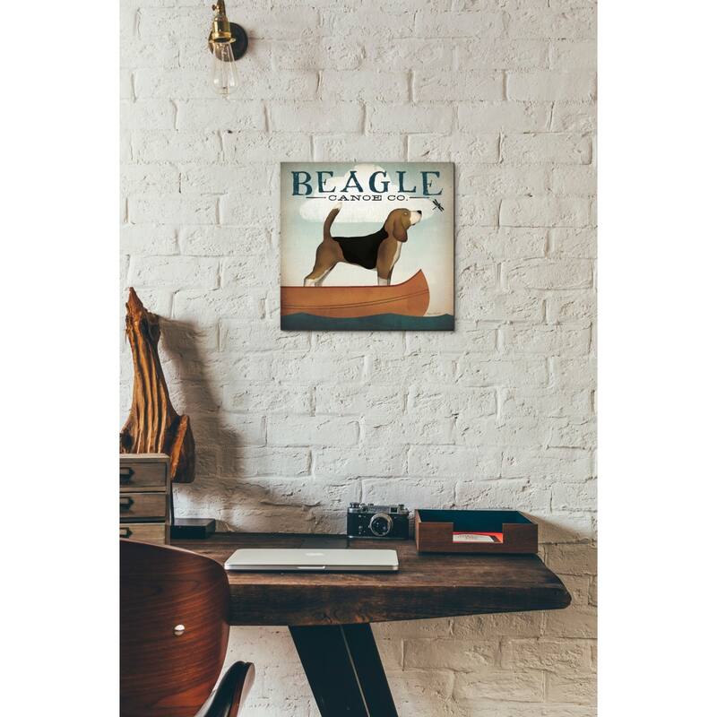 Epic Graffiti 'Beagle Canoe Co' by Ryan Fowler, Giclee Canvas Wall Art