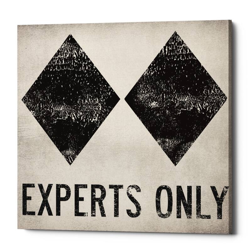 Epic Graffiti 'Experts Only White' by Ryan Fowler, Giclee Canvas Wall Art