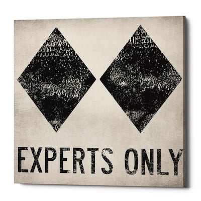 Epic Graffiti 'Experts Only White' by Ryan Fowler, Giclee Canvas Wall Art