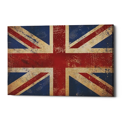 Epic Graffiti 'Union Jack' by Ryan Fowler, Giclee Canvas Wall Art