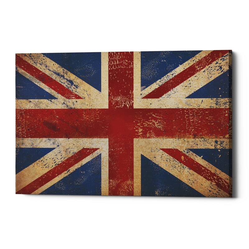 Epic Graffiti 'Union Jack' by Ryan Fowler, Giclee Canvas Wall Art