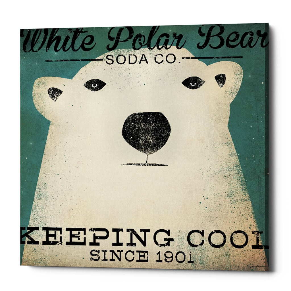 Epic Graffiti 'Polar Bear Soda Co' by Ryan Fowler, Giclee Canvas Wall Art