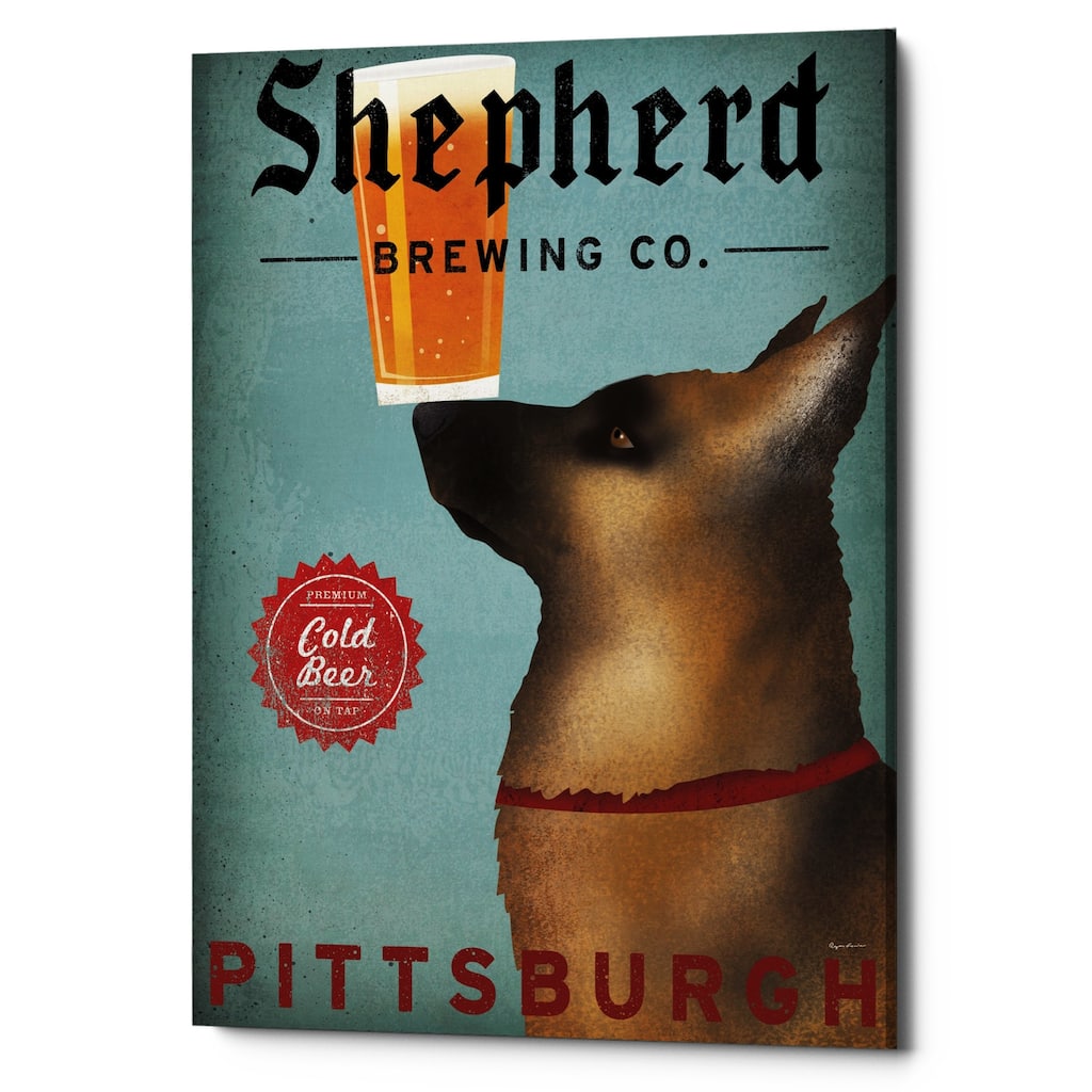 Epic Graffiti 'Shepherd Brewing Co Pittsburgh' by Ryan Fowler, Giclee Canvas Wall Art