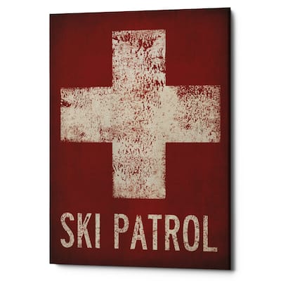 Epic Graffiti 'Ski Patrol' by Ryan Fowler, Giclee Canvas Wall Art