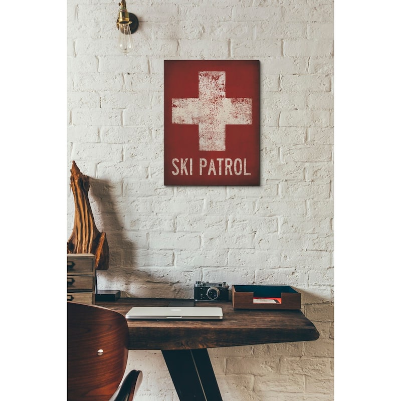 Epic Graffiti 'Ski Patrol' by Ryan Fowler, Giclee Canvas Wall Art