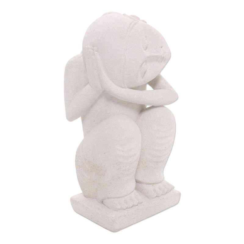 Handmade Daydreamer Sandstone Sculpture (Indonesia)