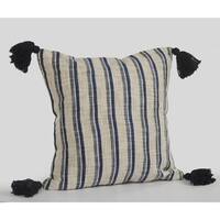 LR Home Double Striped Cottage Decorative Throw Pillow 18 inch