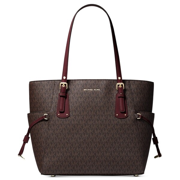 michael kors voyager east west tote oxblood