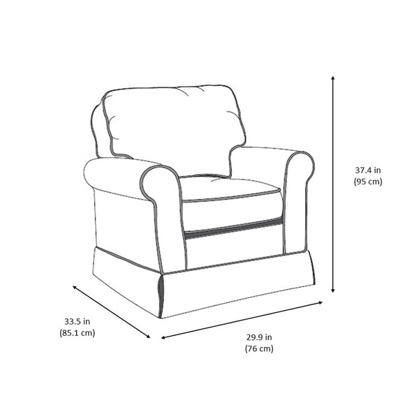avalon glider rocker with ottoman
