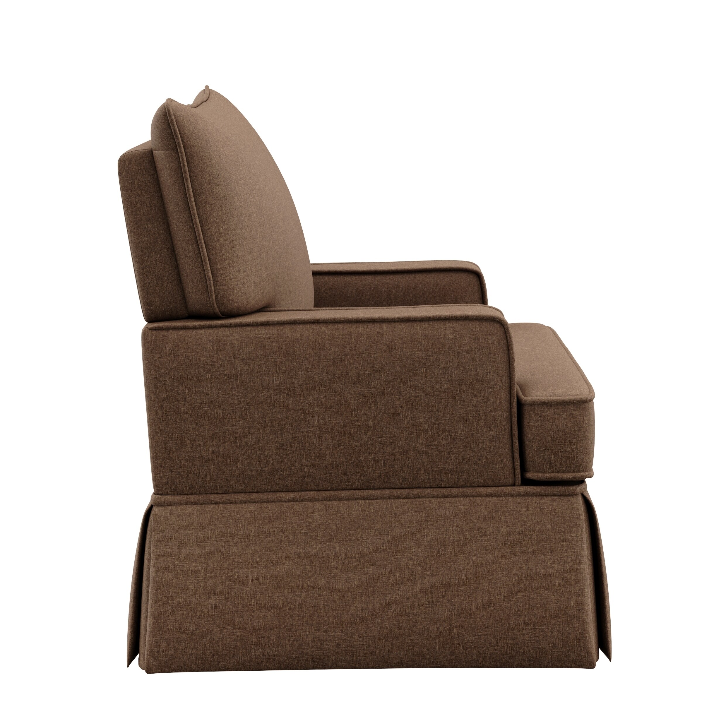 storkcraft davenport upholstered swivel glider