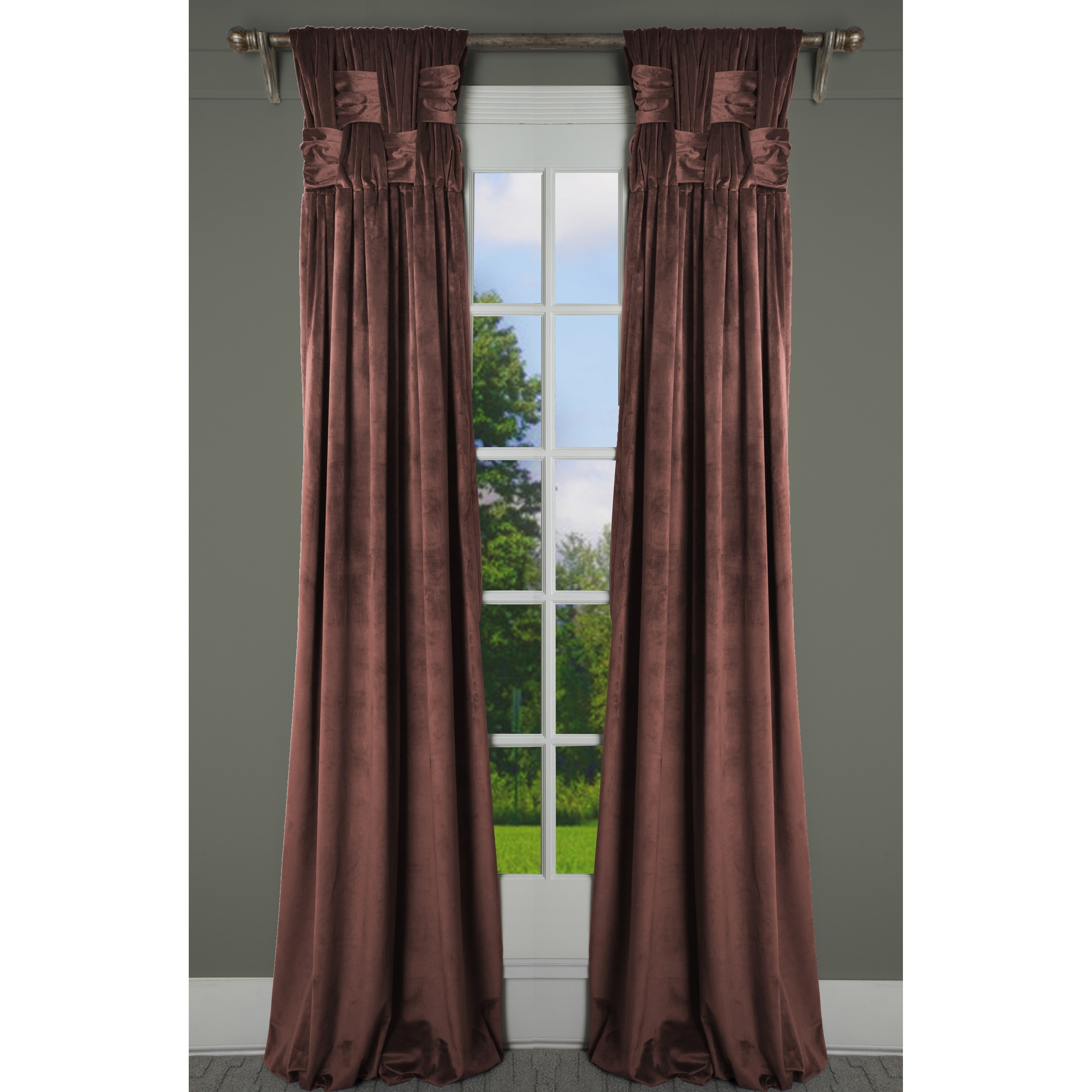 Shop Milan Chelsea Coral Blush Pinch Pleat Drapery Panel Free